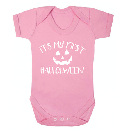 It's my first halloween Baby Vest pale pink 18-24 months