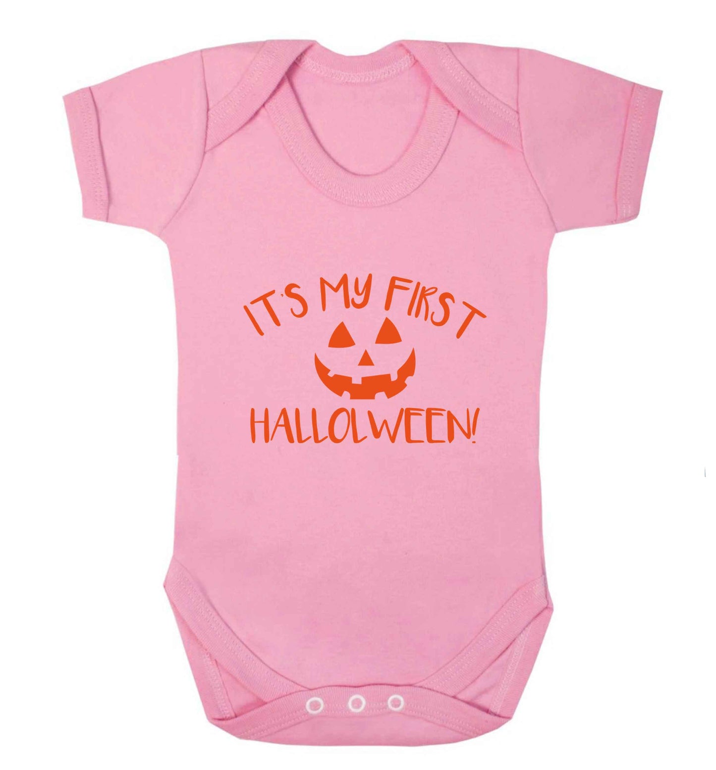 My 1st Halloween Pumpkin baby vest pale pink 18-24 months