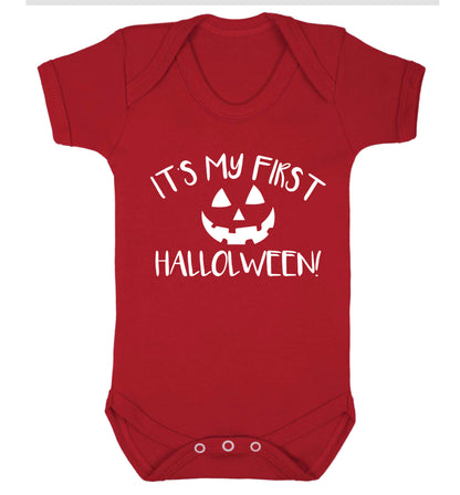 It's my first halloween Baby Vest red 18-24 months
