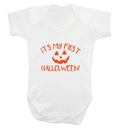 My 1st Halloween Pumpkin baby vest white 18-24 months
