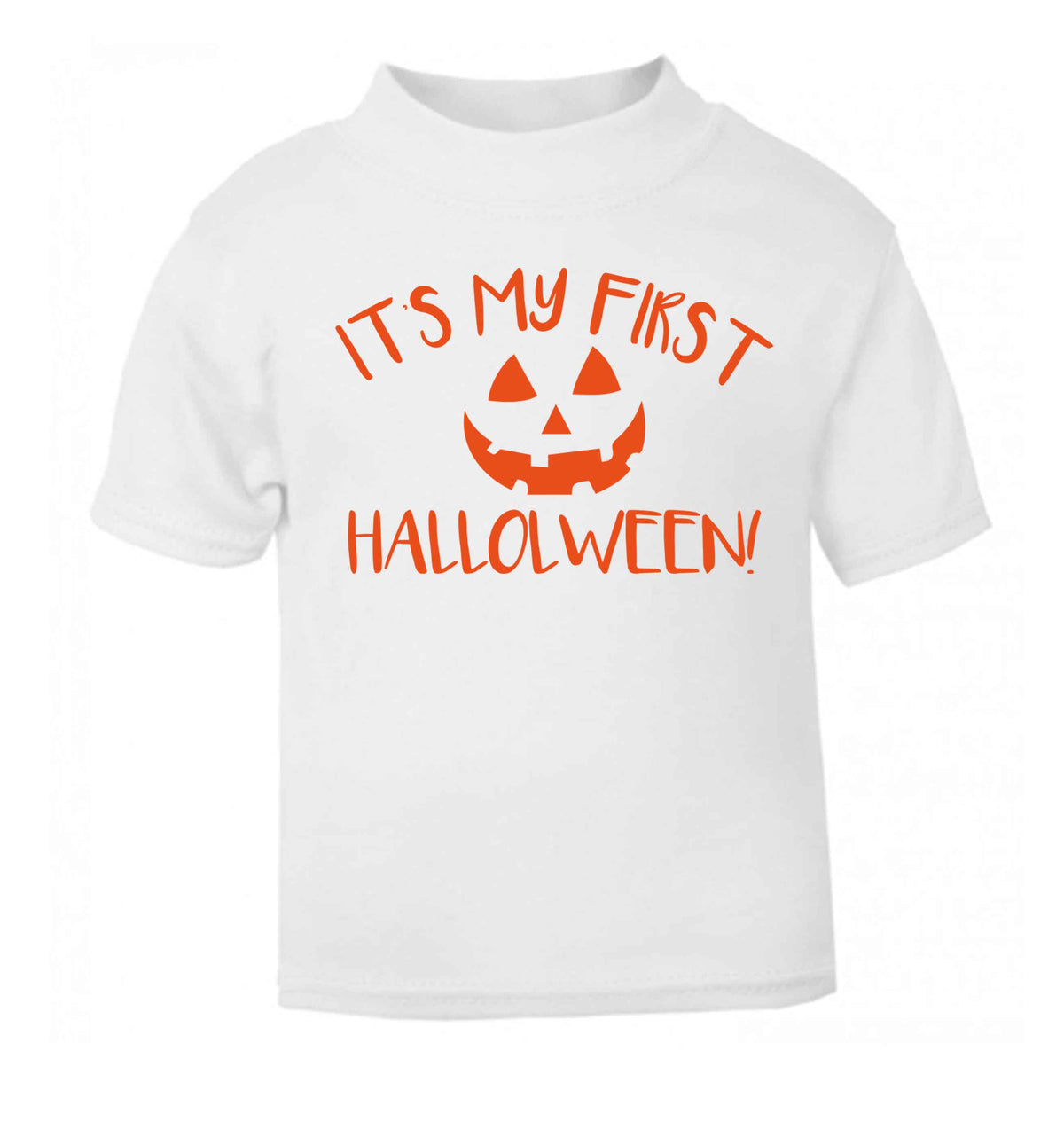 My 1st Halloween Pumpkin white baby toddler Tshirt 2 Years