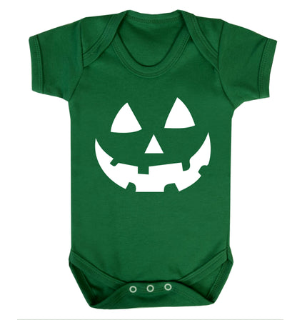 Pumpkin face Baby Vest green 18-24 months