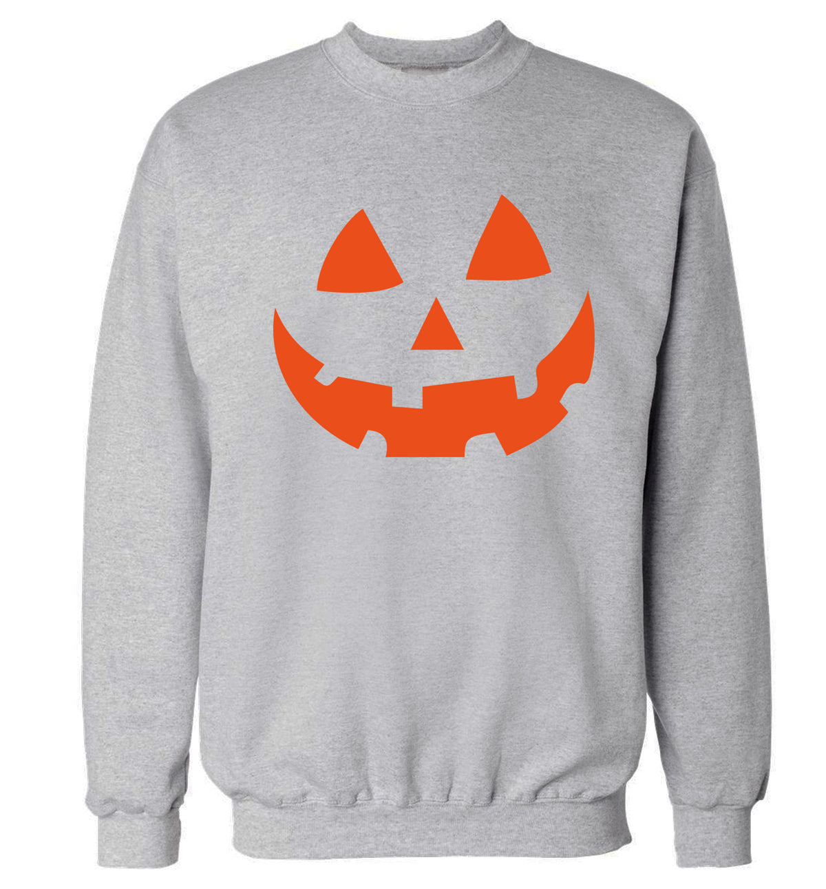 Pumpkin face Adult's unisex grey Sweater 2XL