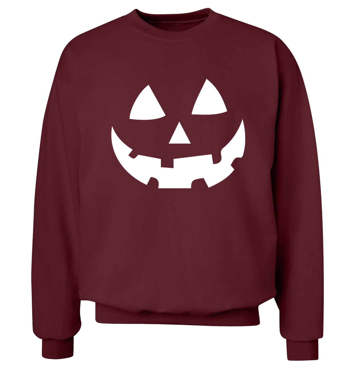 Pumpkin face Adult's unisex maroon Sweater 2XL