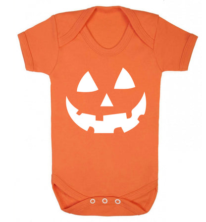 Pumpkin face Baby Vest orange 18-24 months