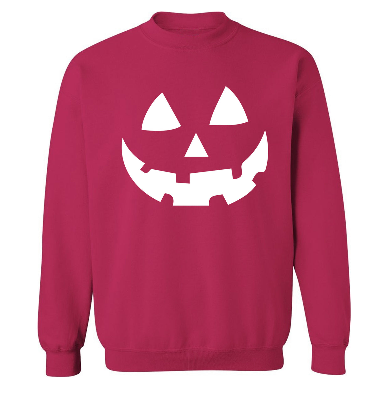 Pumpkin face Adult's unisex pink Sweater 2XL