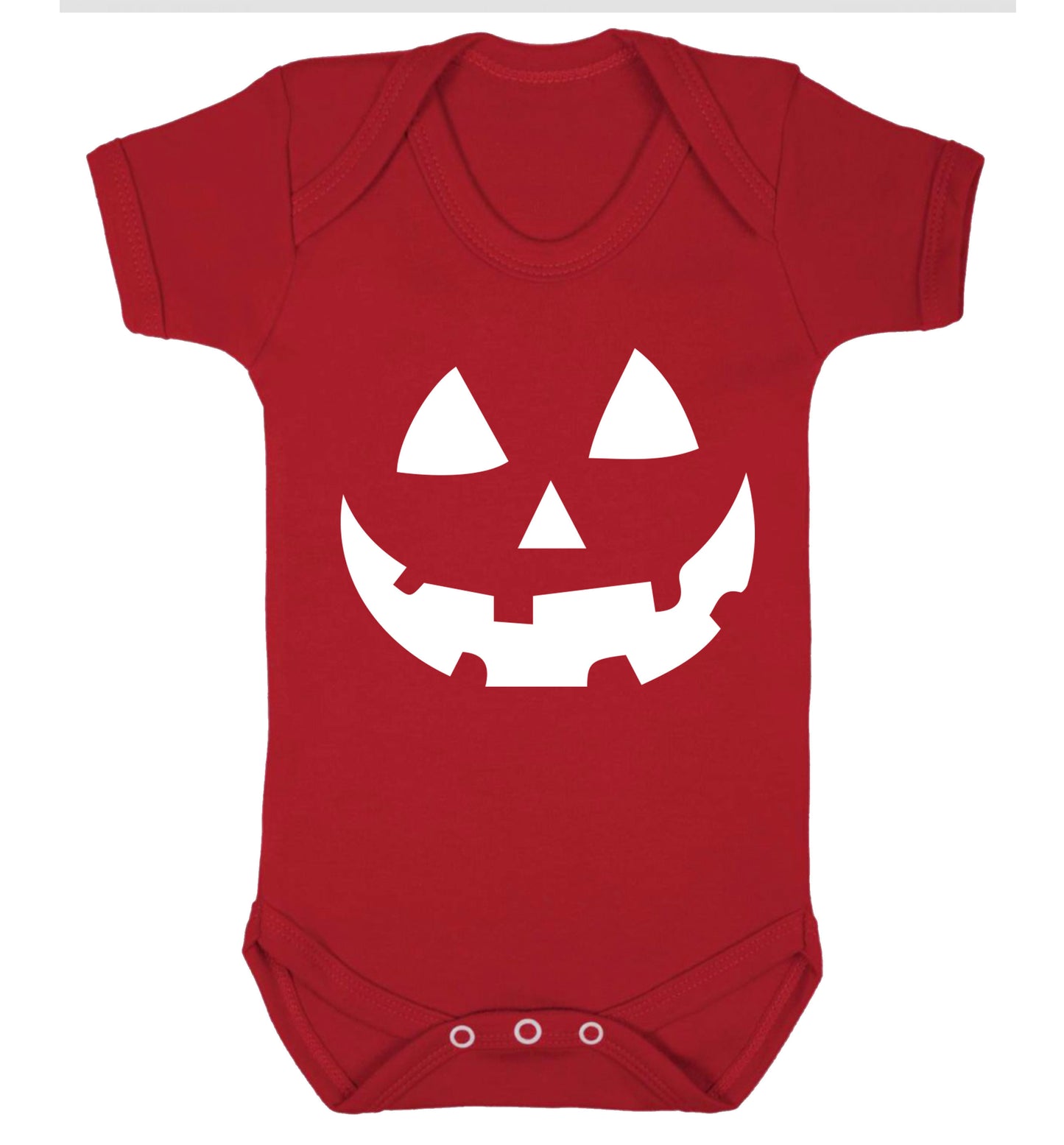 Pumpkin face Baby Vest red 18-24 months