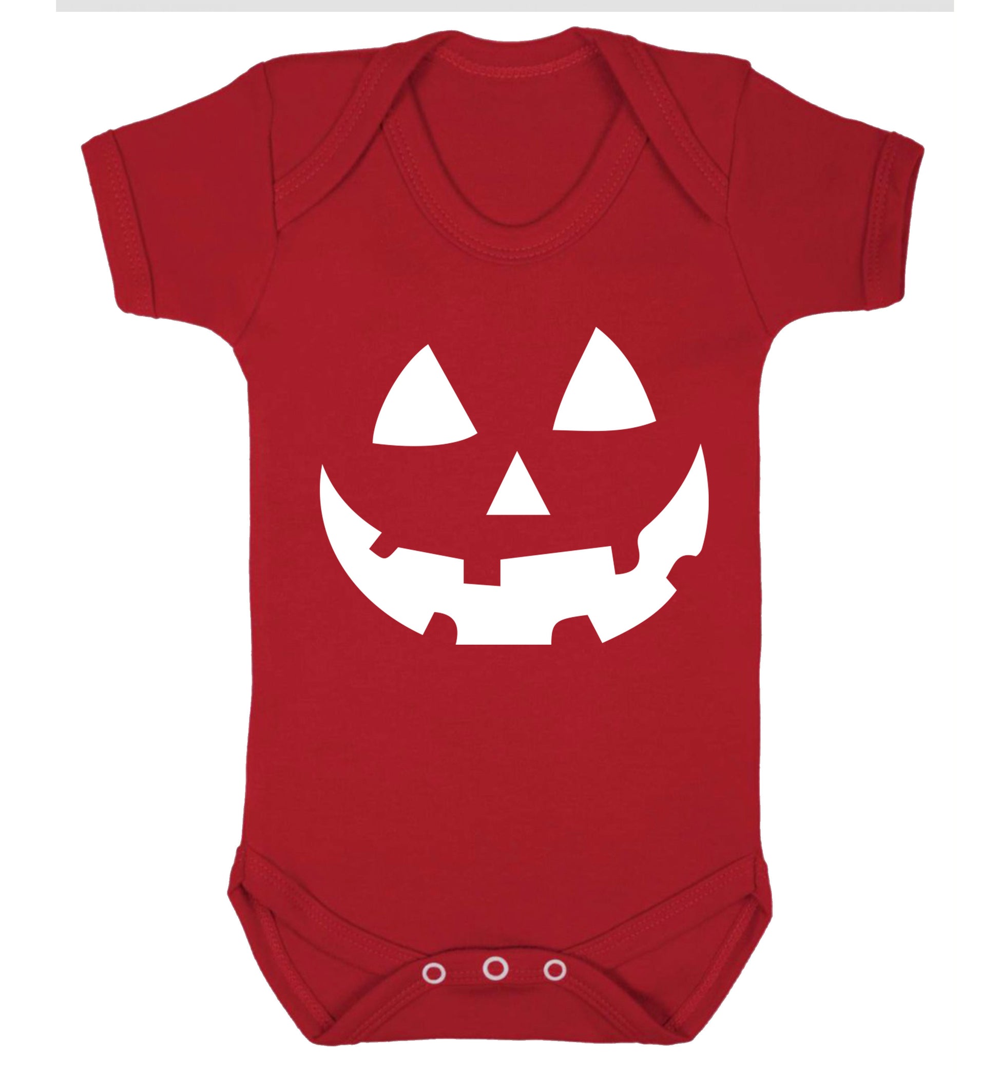 Pumpkin face Baby Vest red 18-24 months