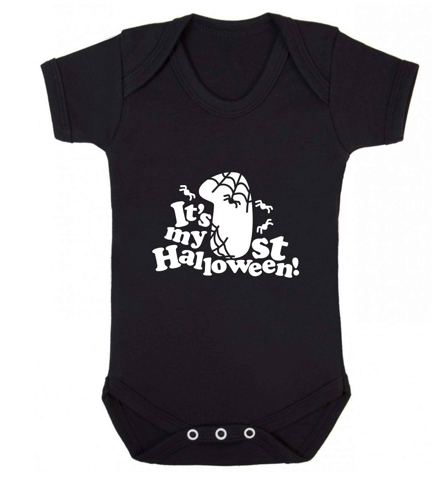 My 1st Halloween Pumpkin baby vest black 18-24 months
