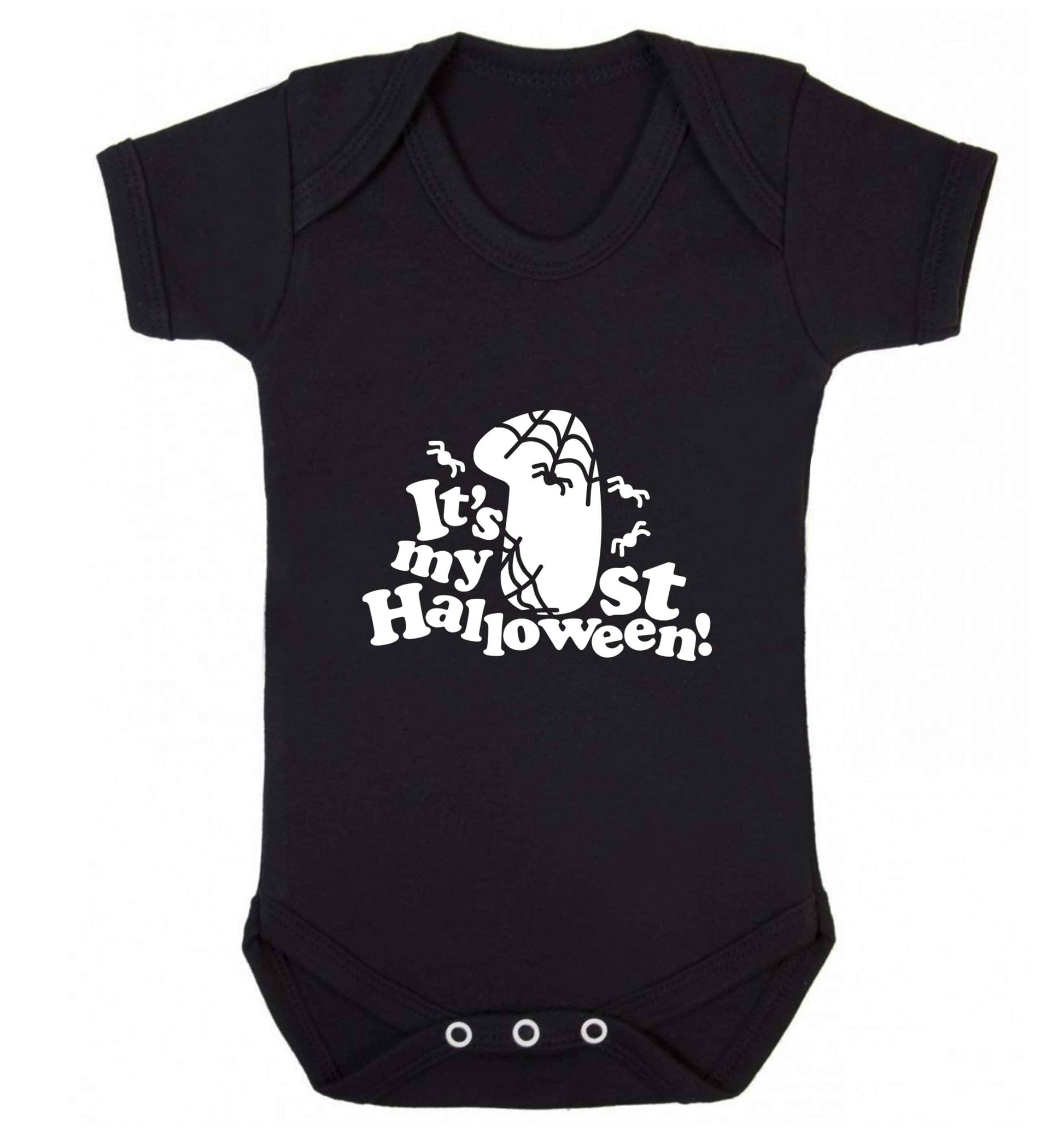 My 1st Halloween Pumpkin baby vest black 18-24 months