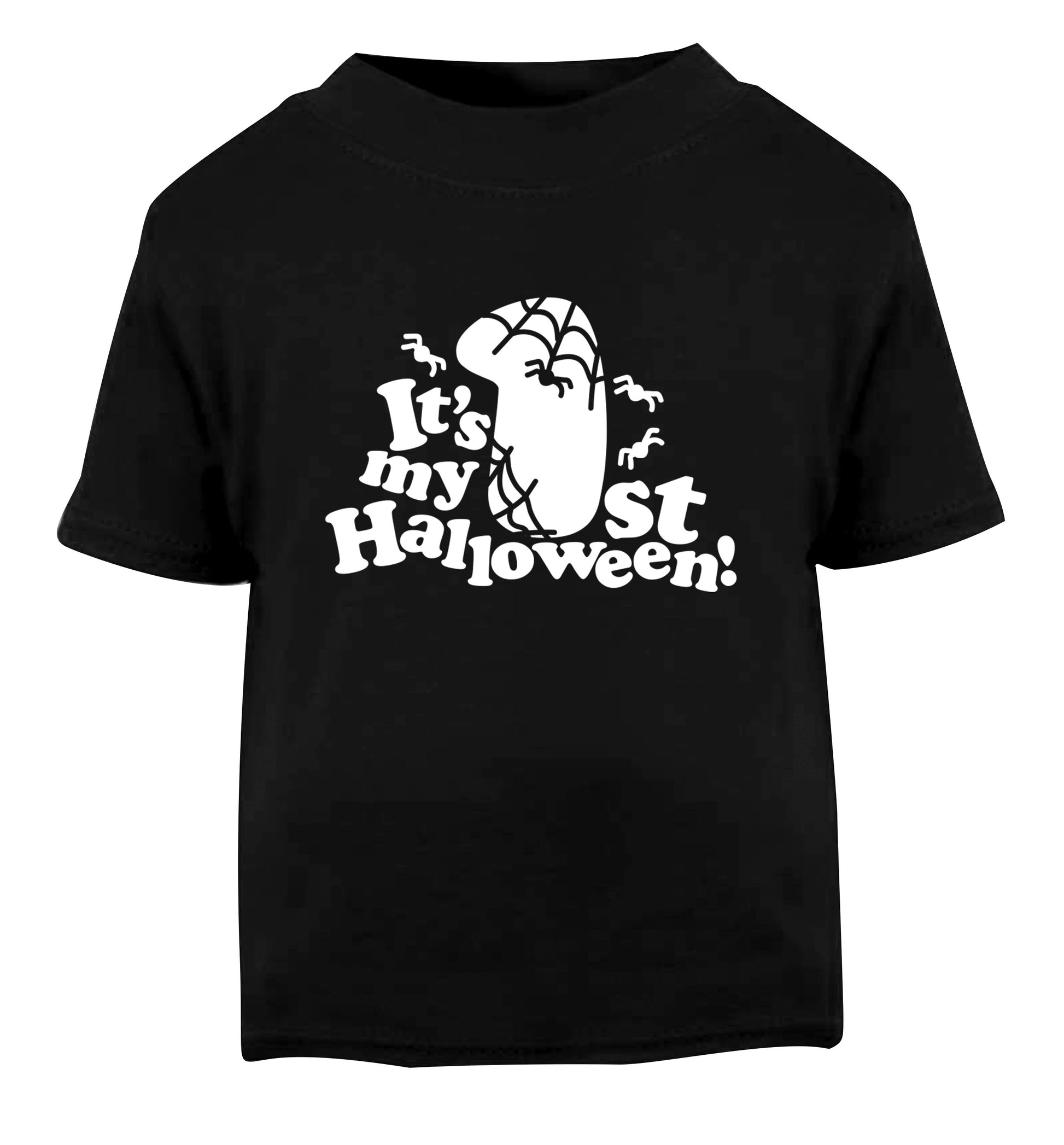 1st Halloween Black Baby Toddler Tshirt 2 years