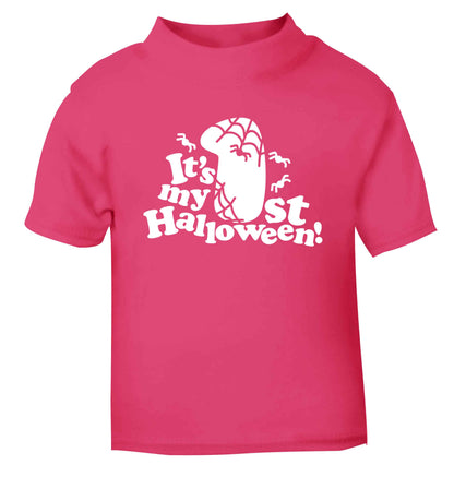 My 1st Halloween Pumpkin pink baby toddler Tshirt 2 Years