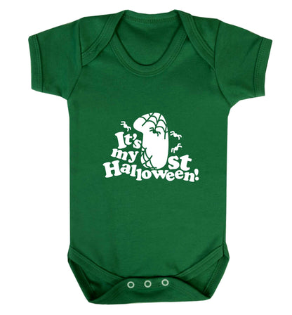 My 1st Halloween Pumpkin baby vest green 18-24 months