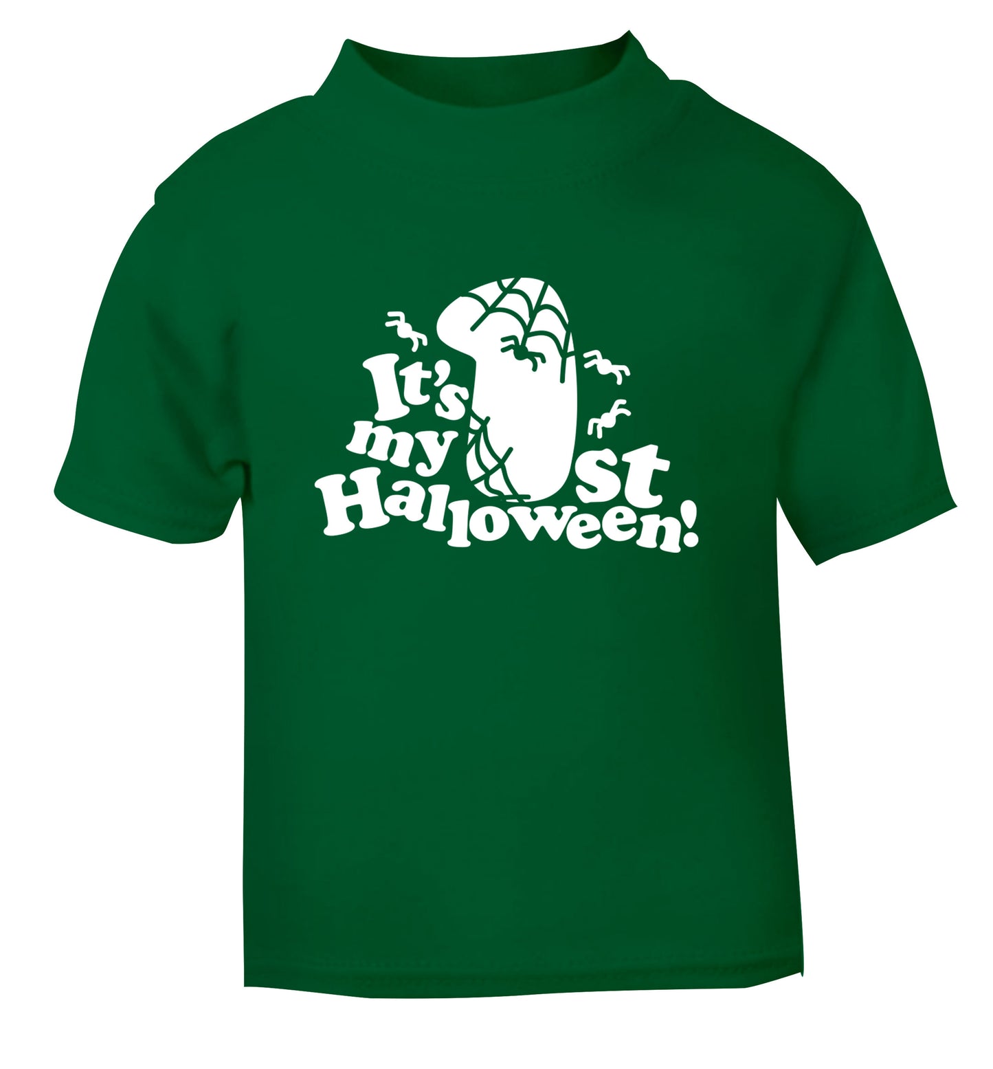 1st Halloween green Baby Toddler Tshirt 2 Years
