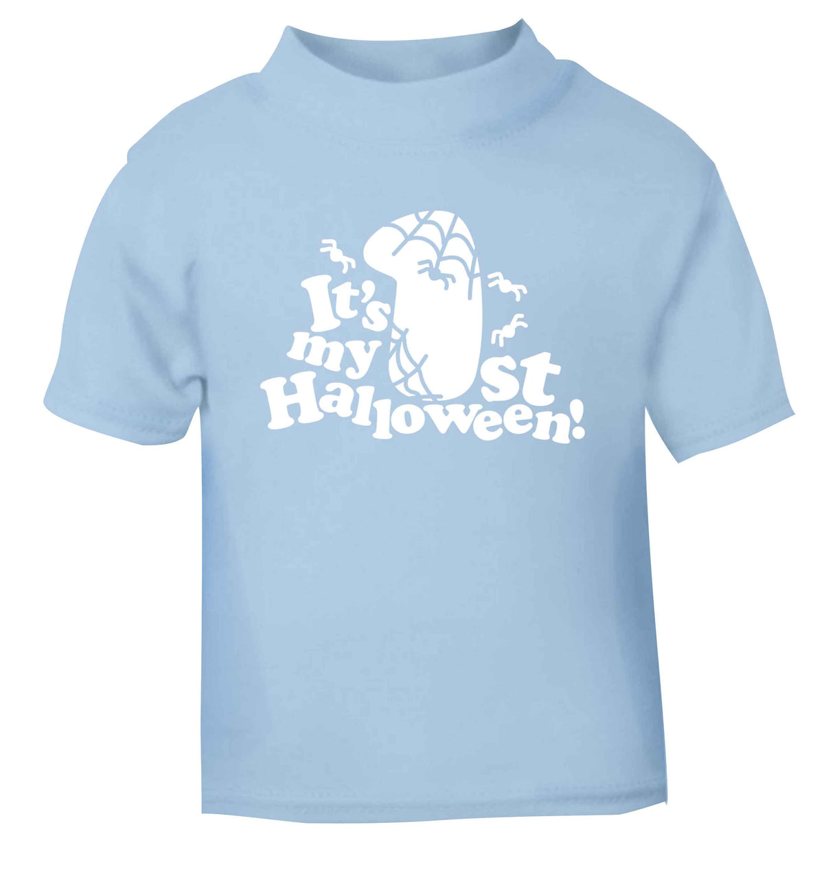 My 1st Halloween Pumpkin light blue baby toddler Tshirt 2 Years