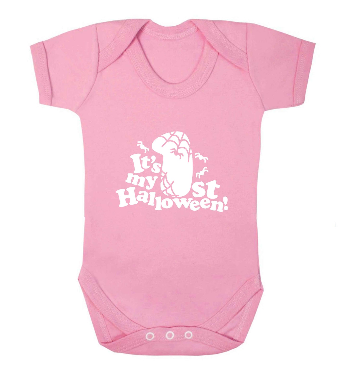 My 1st Halloween Pumpkin baby vest pale pink 18-24 months