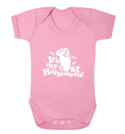 My 1st Halloween Pumpkin baby vest pale pink 18-24 months