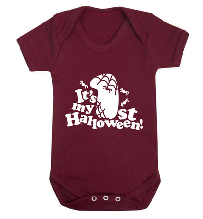 1st Halloween Baby Vest maroon 18-24 months