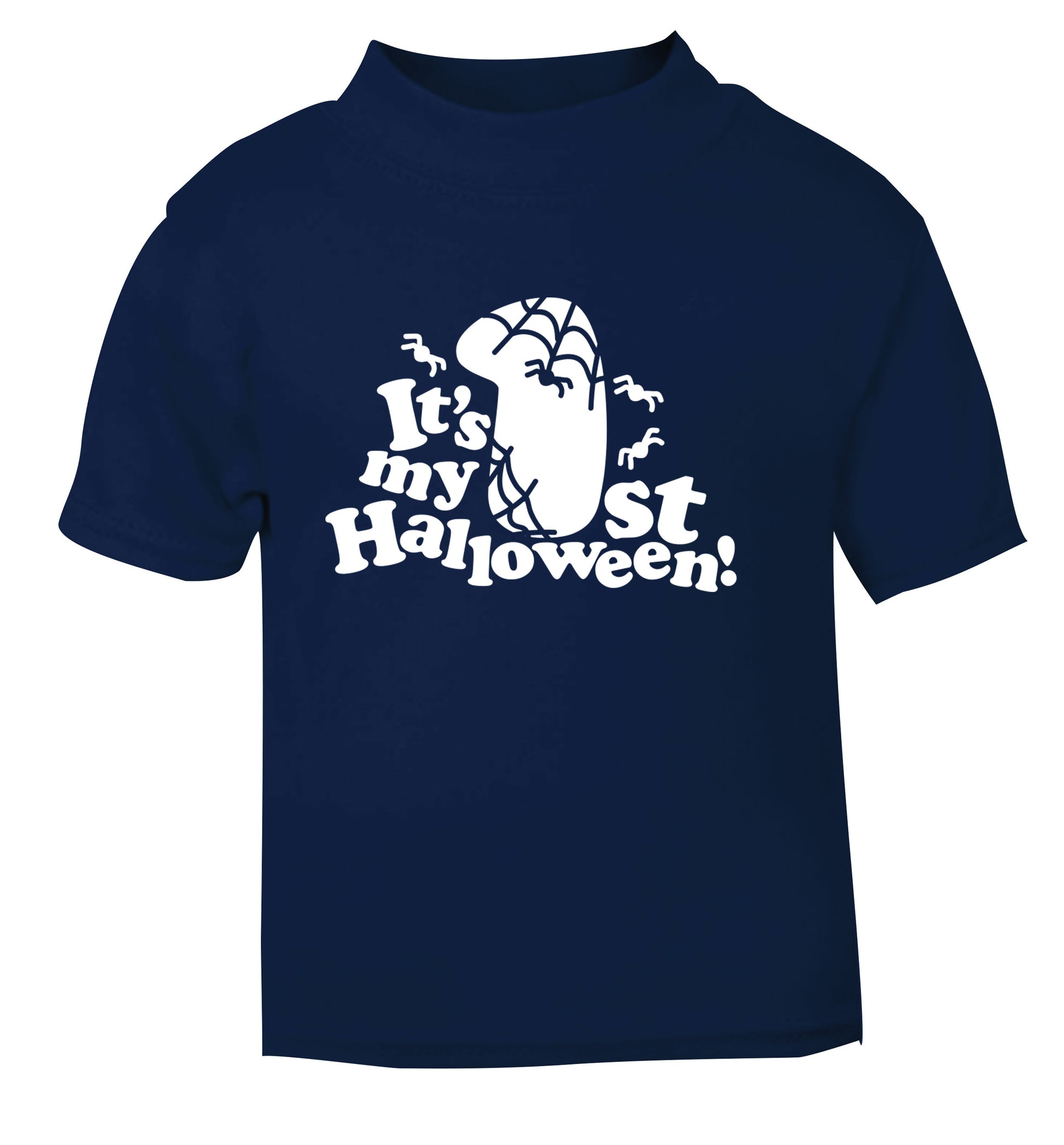 1st Halloween navy Baby Toddler Tshirt 2 Years