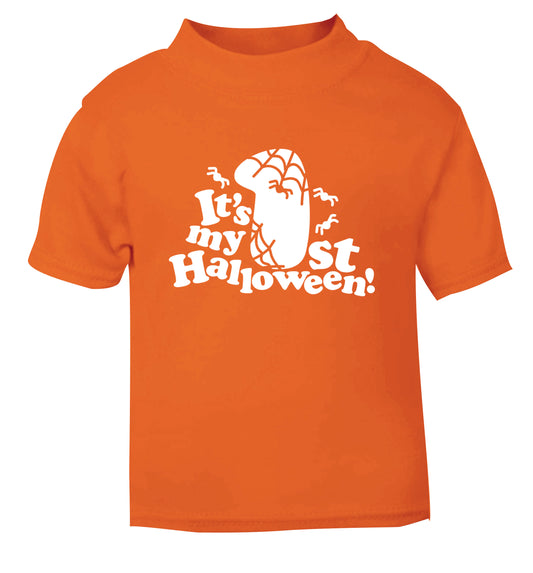 1st Halloween orange Baby Toddler Tshirt 2 Years