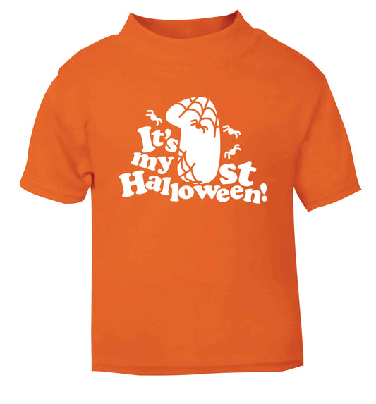 My 1st Halloween Pumpkin orange baby toddler Tshirt 2 Years