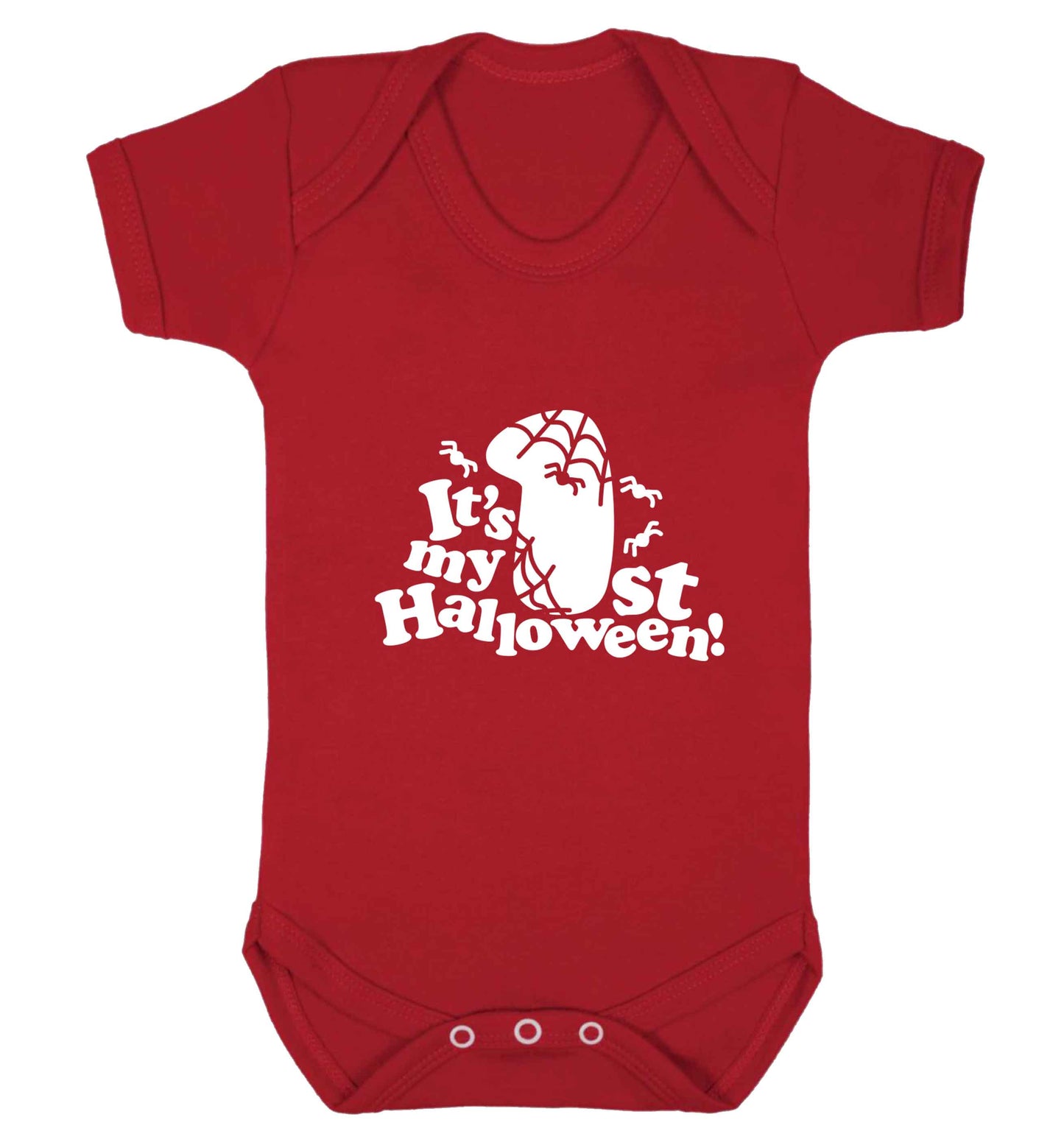 My 1st Halloween Pumpkin baby vest red 18-24 months