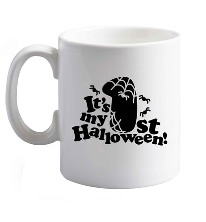 10 oz Favourite Type Pan Pancake ceramic mug right handed