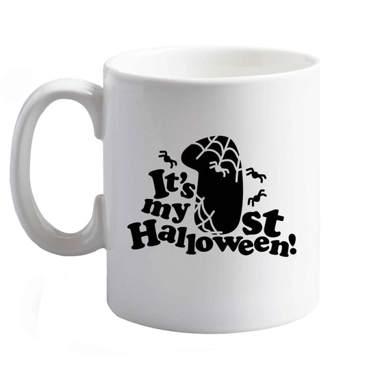 10 oz Favourite Type Pan Pancake ceramic mug right handed
