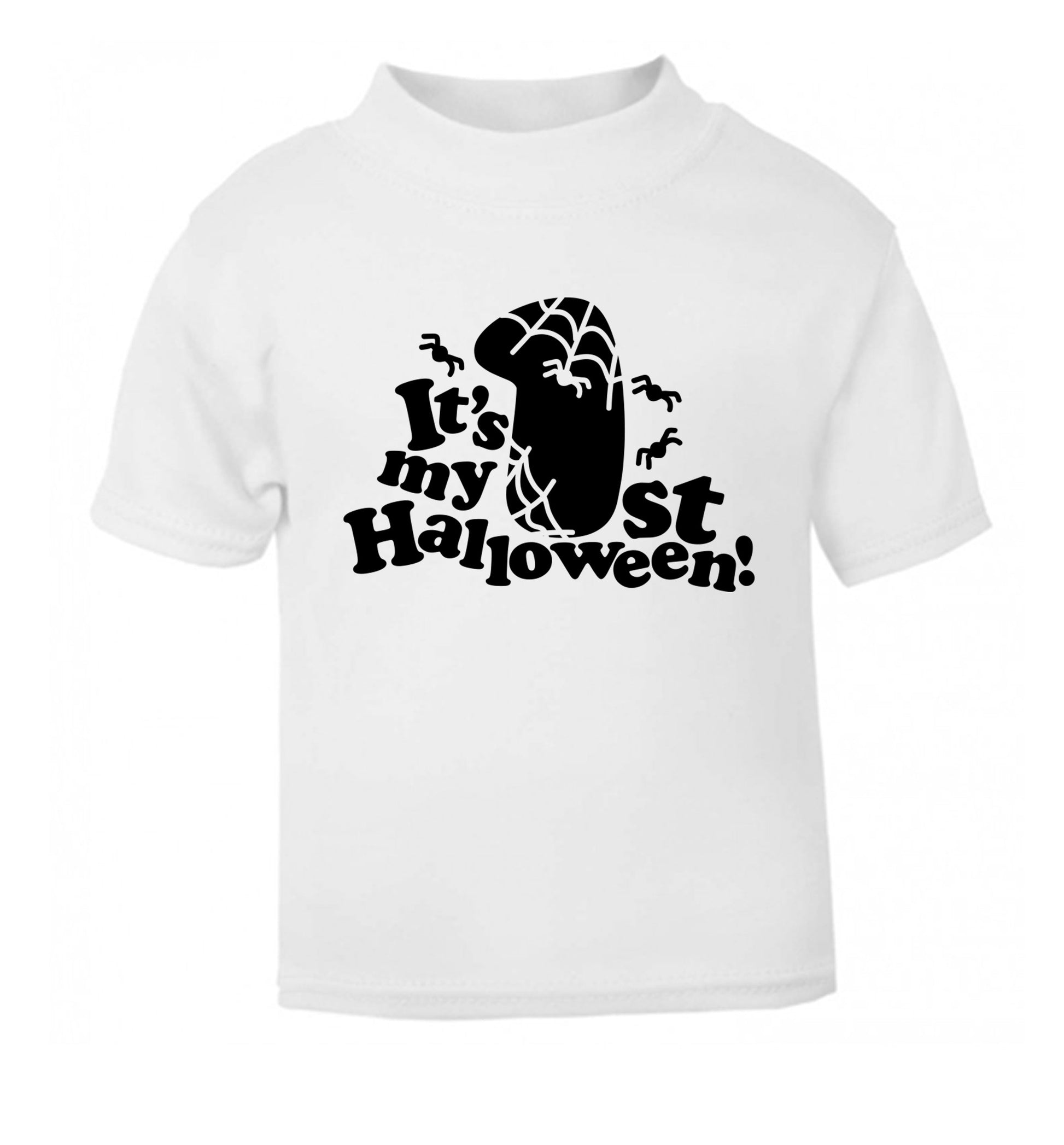1st Halloween white Baby Toddler Tshirt 2 Years
