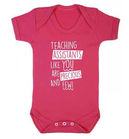 Teaching assistants like you are previous and few! Baby Vest dark pink 18-24 months