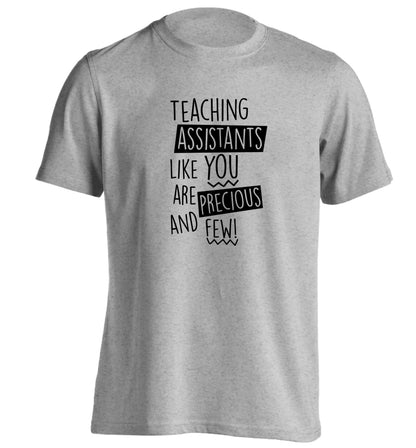 Teaching assistants like you are previous and few! adults unisex grey Tshirt 2XL