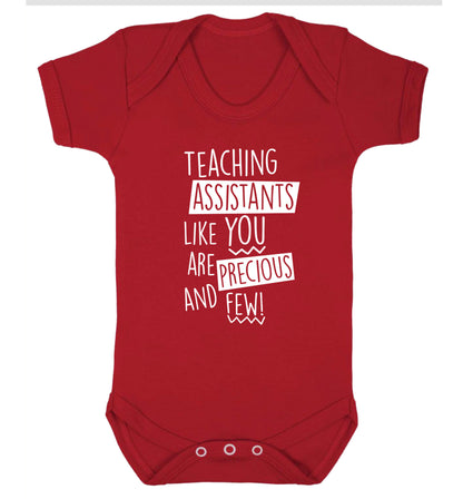 Teaching assistants like you are previous and few! Baby Vest red 18-24 months