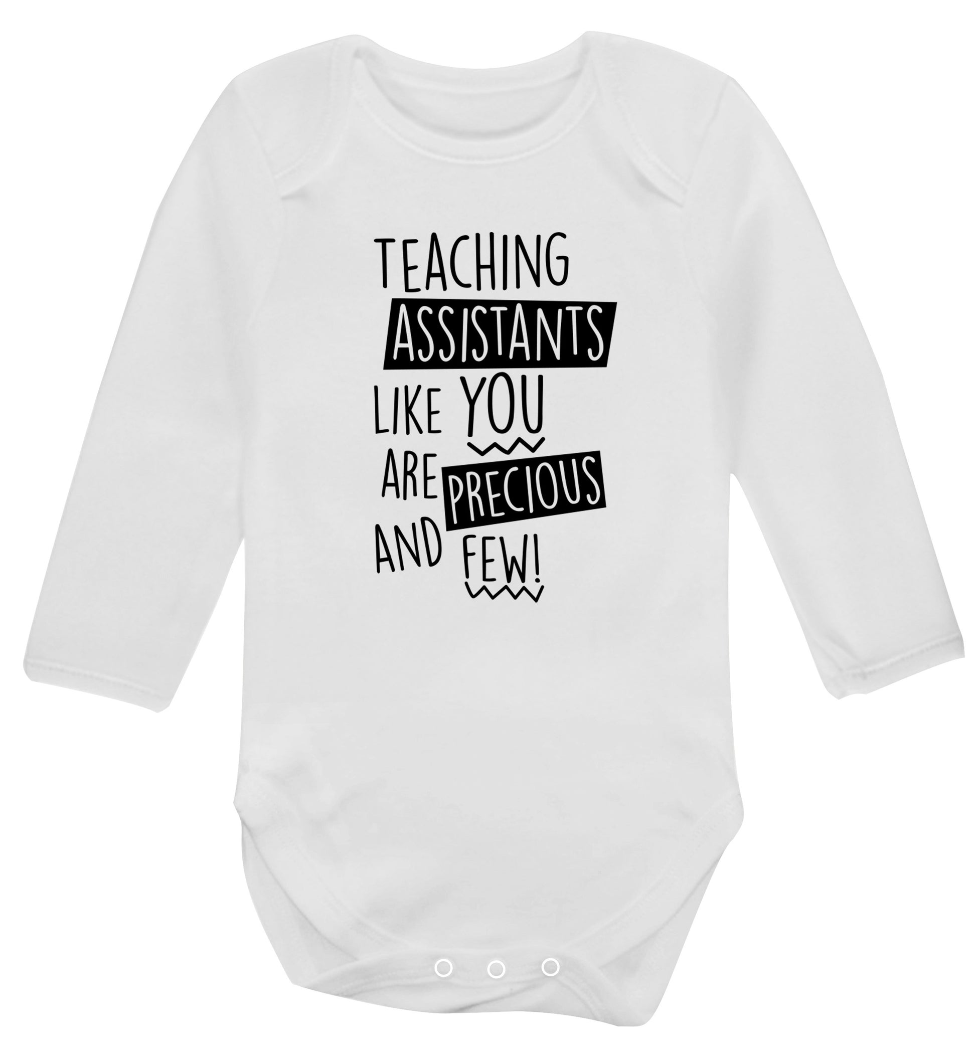 Teaching assistants like you are previous and few! Baby Vest long sleeved white 6-12 months