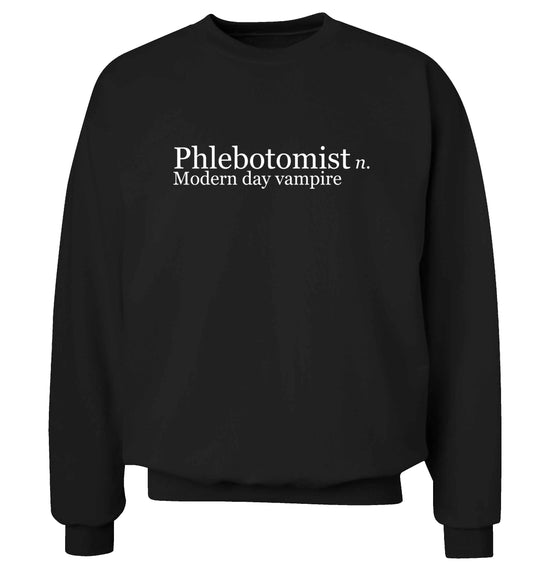 Phlebotomist - Modern day vampire adult's unisex black sweater 2XL