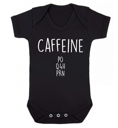 Caffeine PO Q4H PRN Baby Vest black 18-24 months