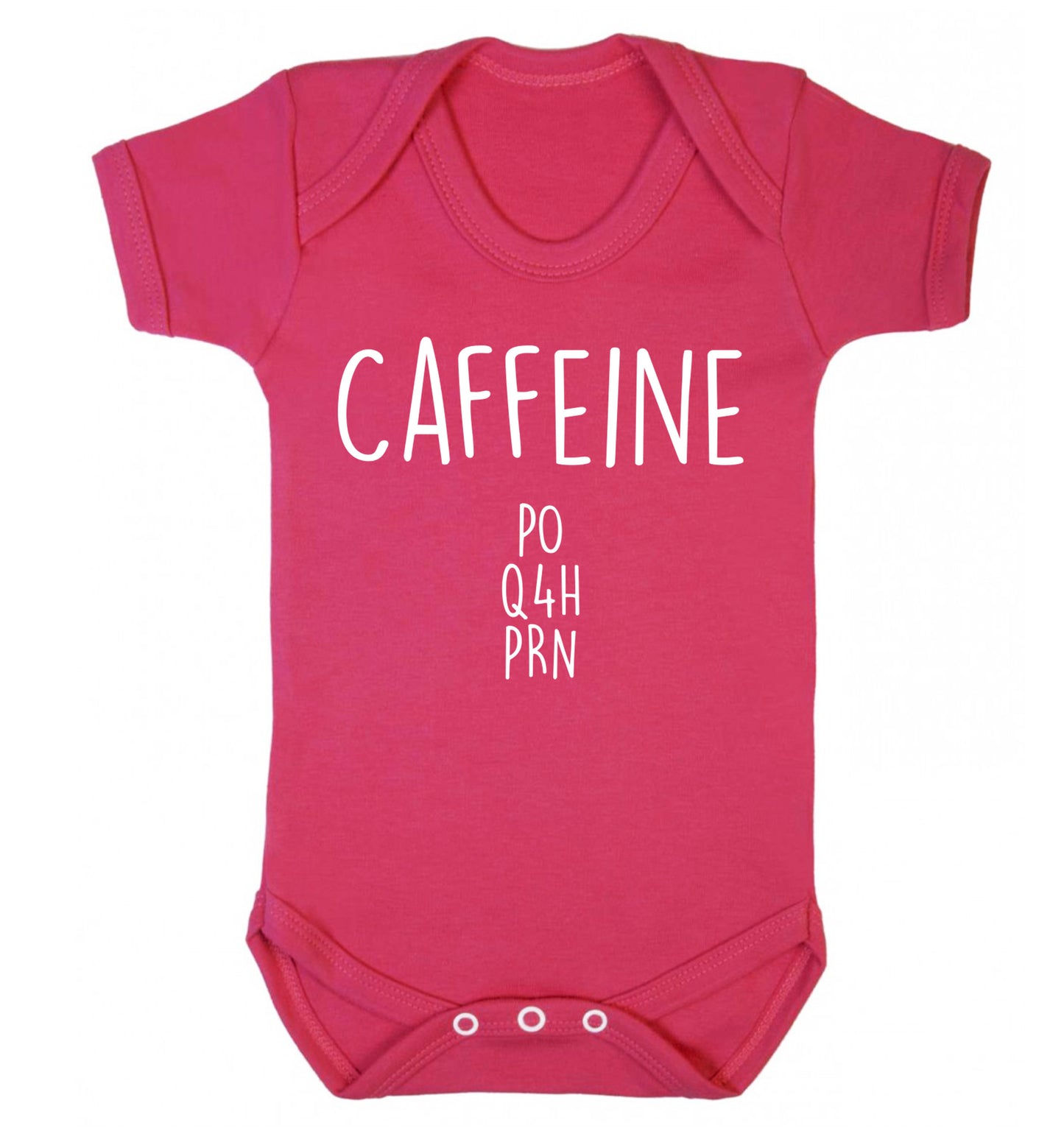 Caffeine PO Q4H PRN Baby Vest dark pink 18-24 months