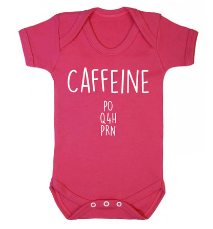 Caffeine PO Q4H PRN Baby Vest dark pink 18-24 months