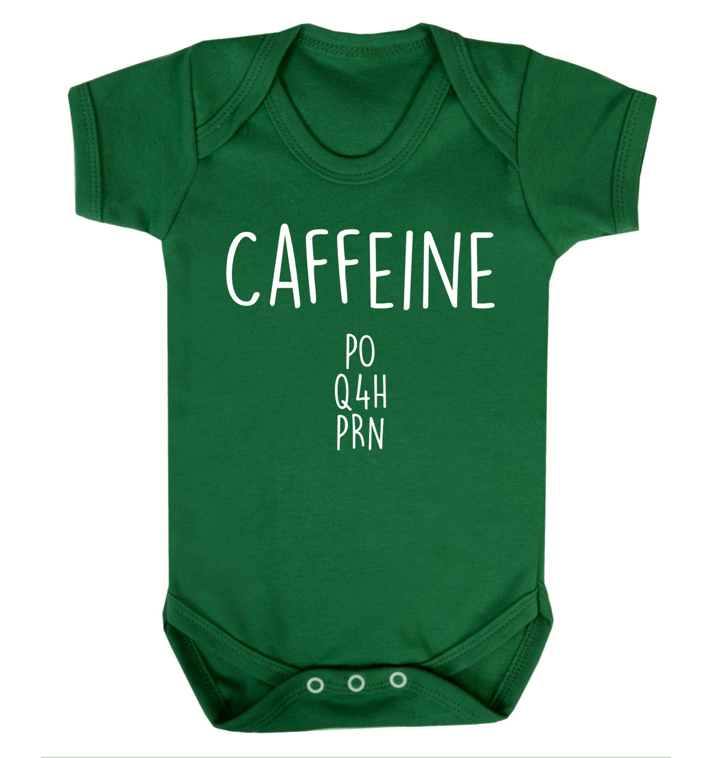 Caffeine PO Q4H PRN Baby Vest green 18-24 months