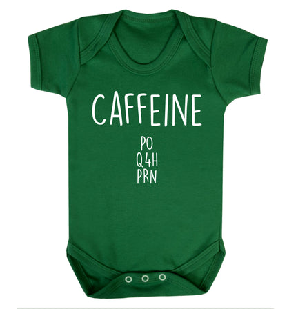 Caffeine PO Q4H PRN Baby Vest green 18-24 months