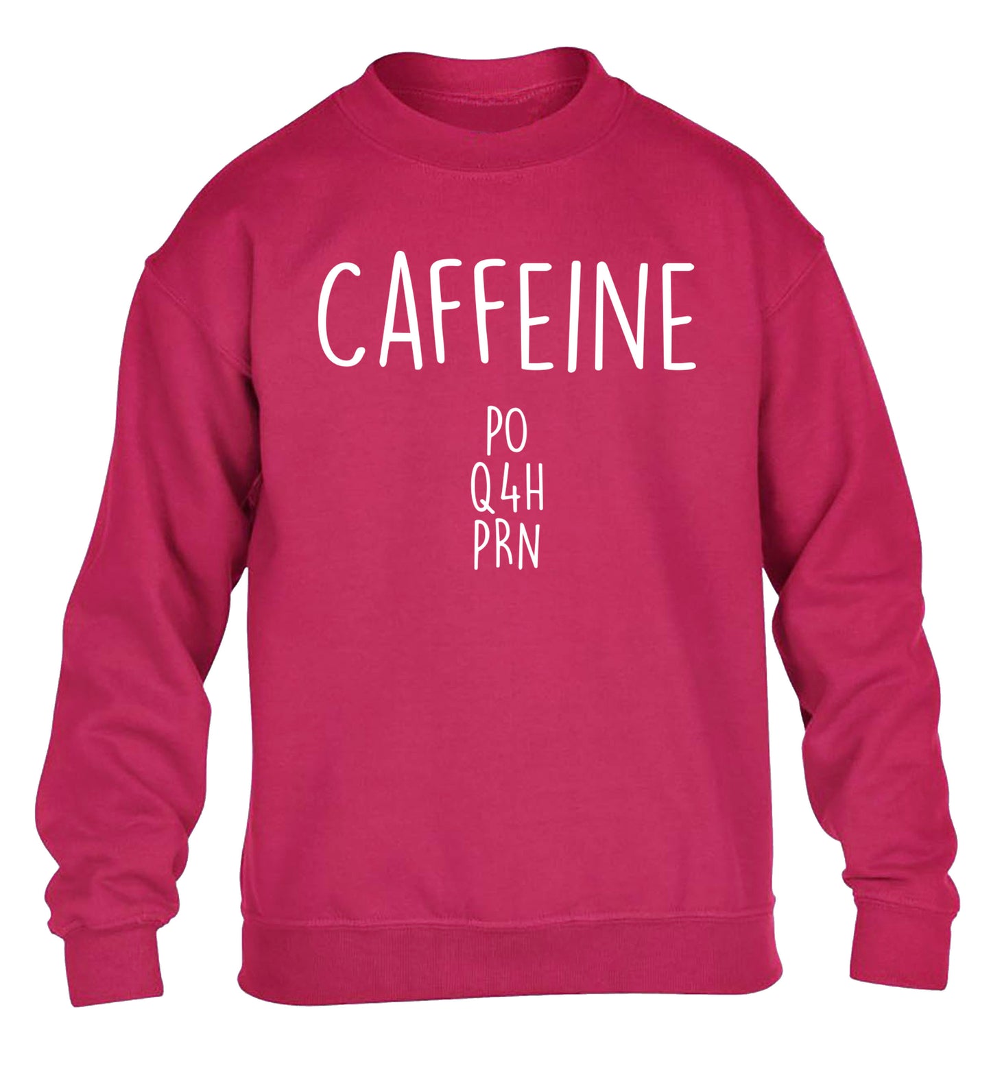 Caffeine PO Q4H PRN children's pink sweater 12-14 Years