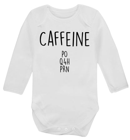 Caffeine PO Q4H PRN Baby Vest long sleeved white 6-12 months