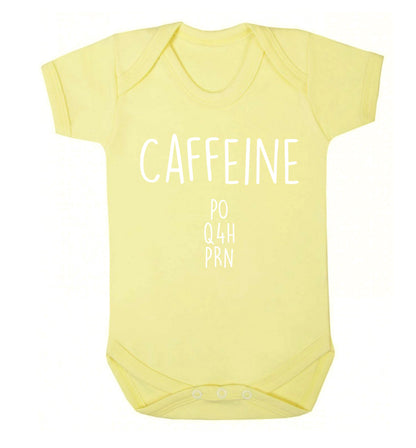 Caffeine PO Q4H PRN Baby Vest pale yellow 18-24 months