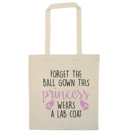 Forget the ball gown this princess wears a lab coat natural tote bag