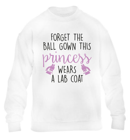 Forget the ball gown this princess wears a lab coat children's white sweater 12-14 Years