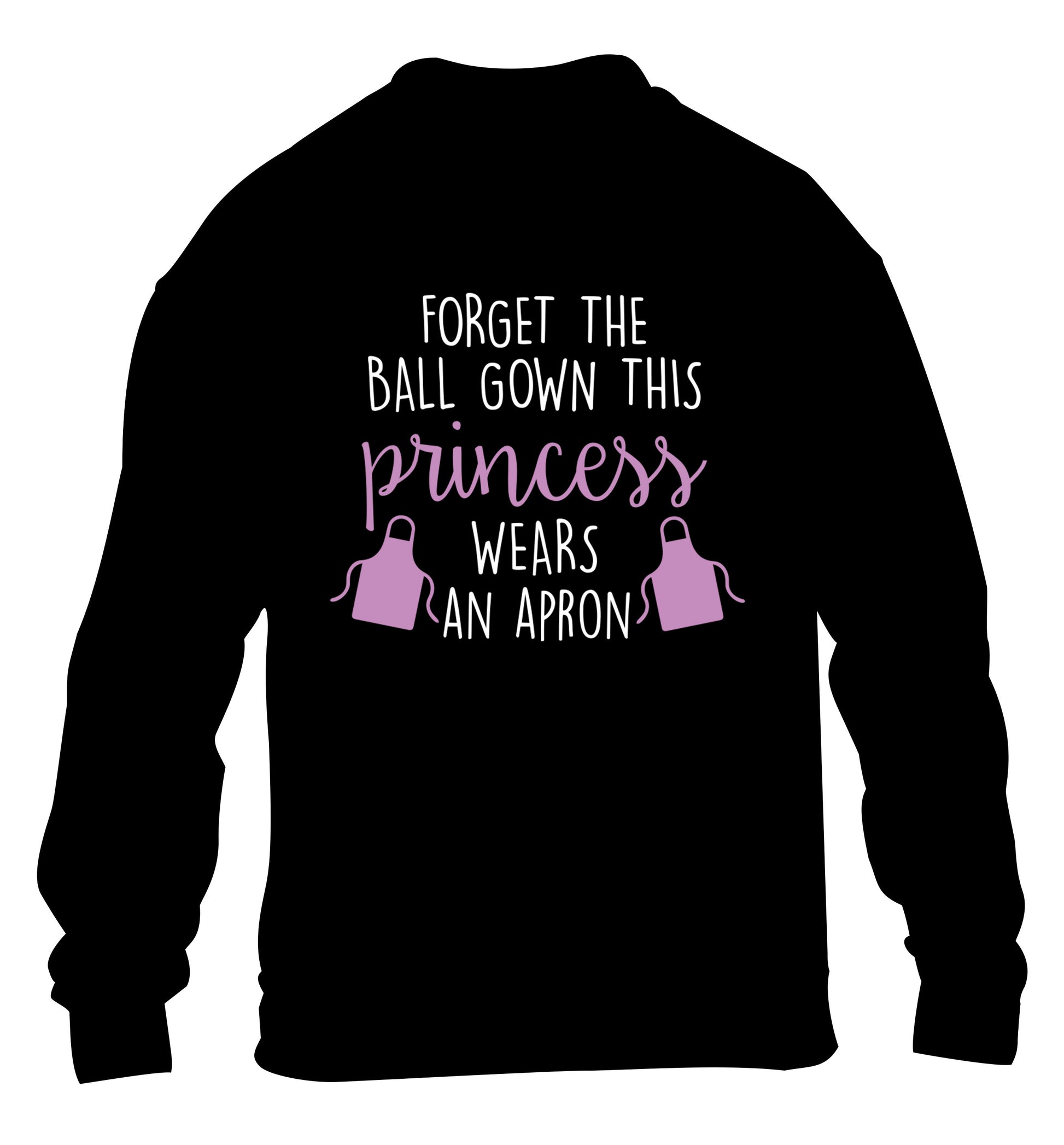 Forget the ball gown this princess wears an apron children's black sweater 12-14 Years