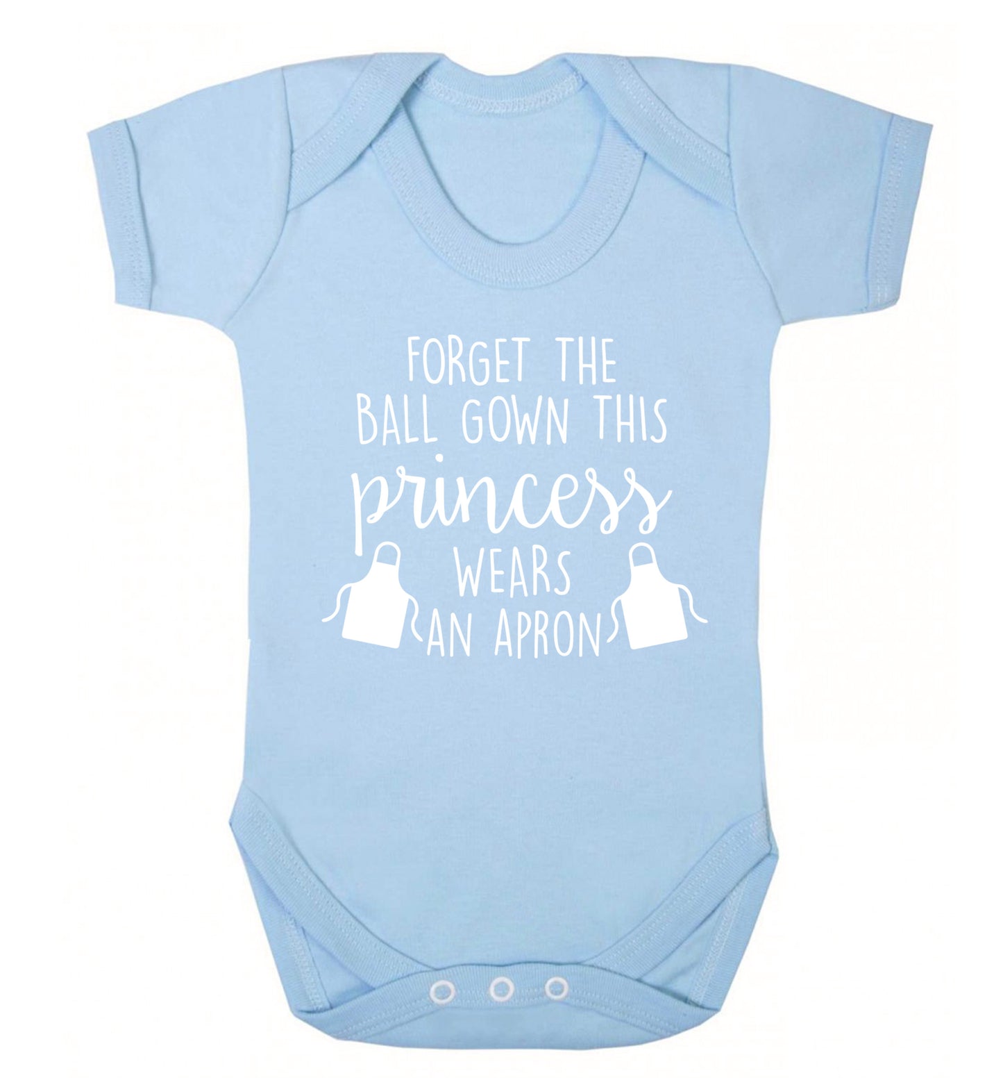 Forget the ball gown this princess wears an apron Baby Vest pale blue 18-24 months
