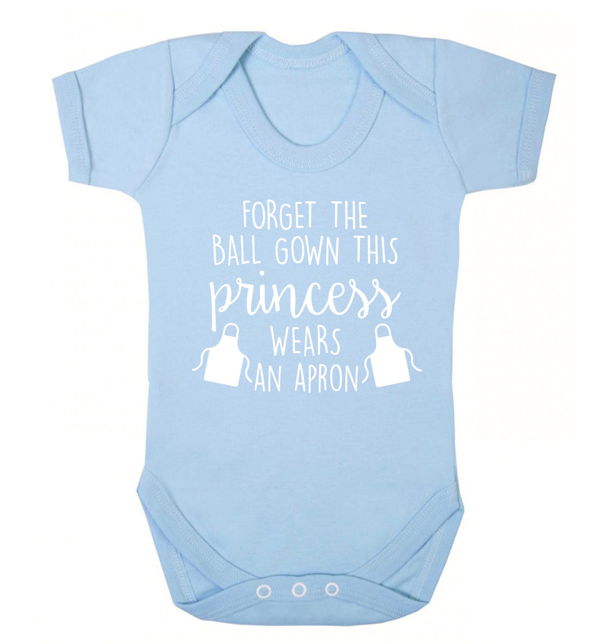 Forget the ball gown this princess wears an apron Baby Vest pale blue 18-24 months