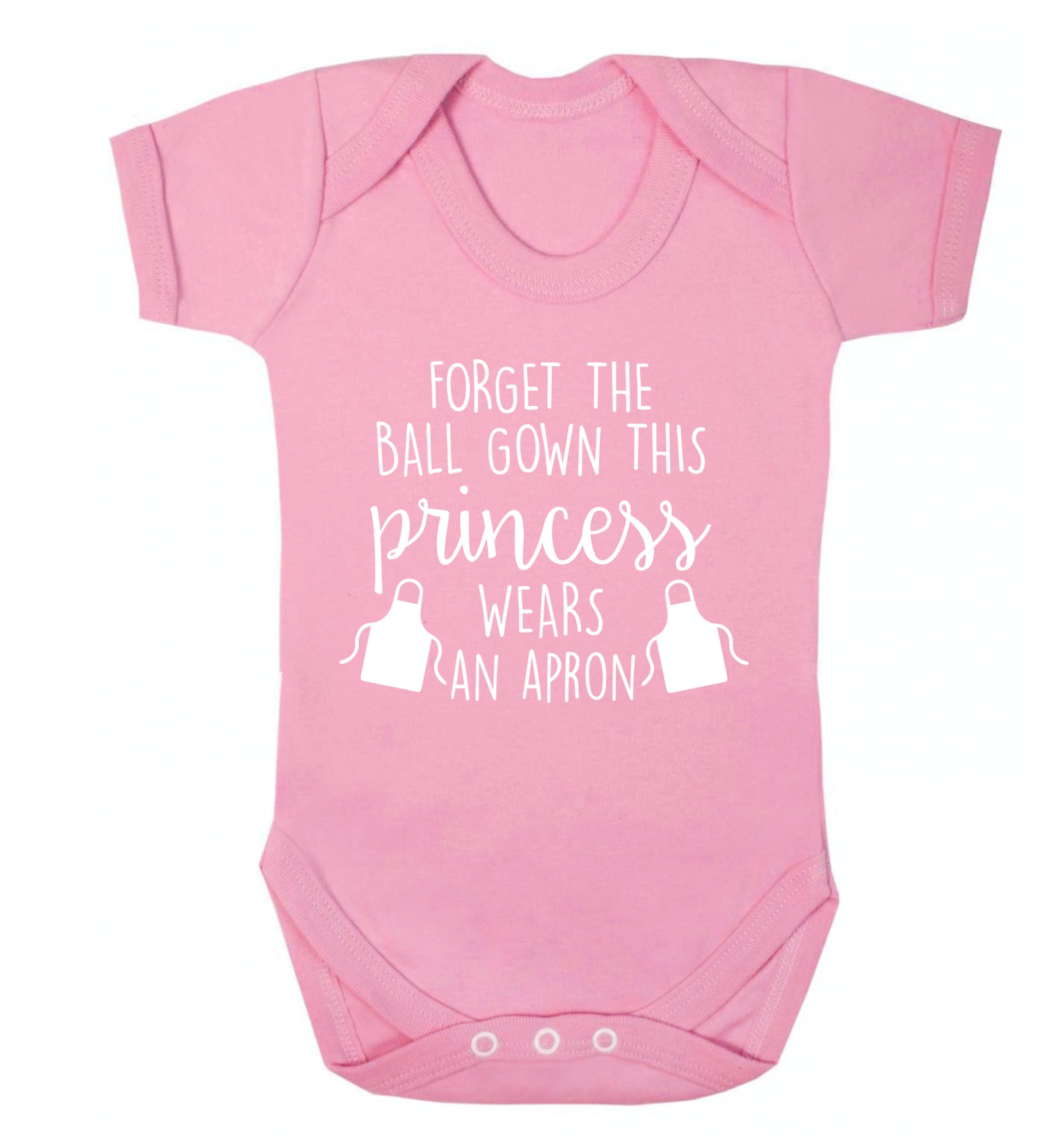 Forget the ball gown this princess wears an apron Baby Vest pale pink 18-24 months