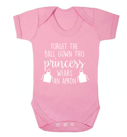 Forget the ball gown this princess wears an apron Baby Vest pale pink 18-24 months