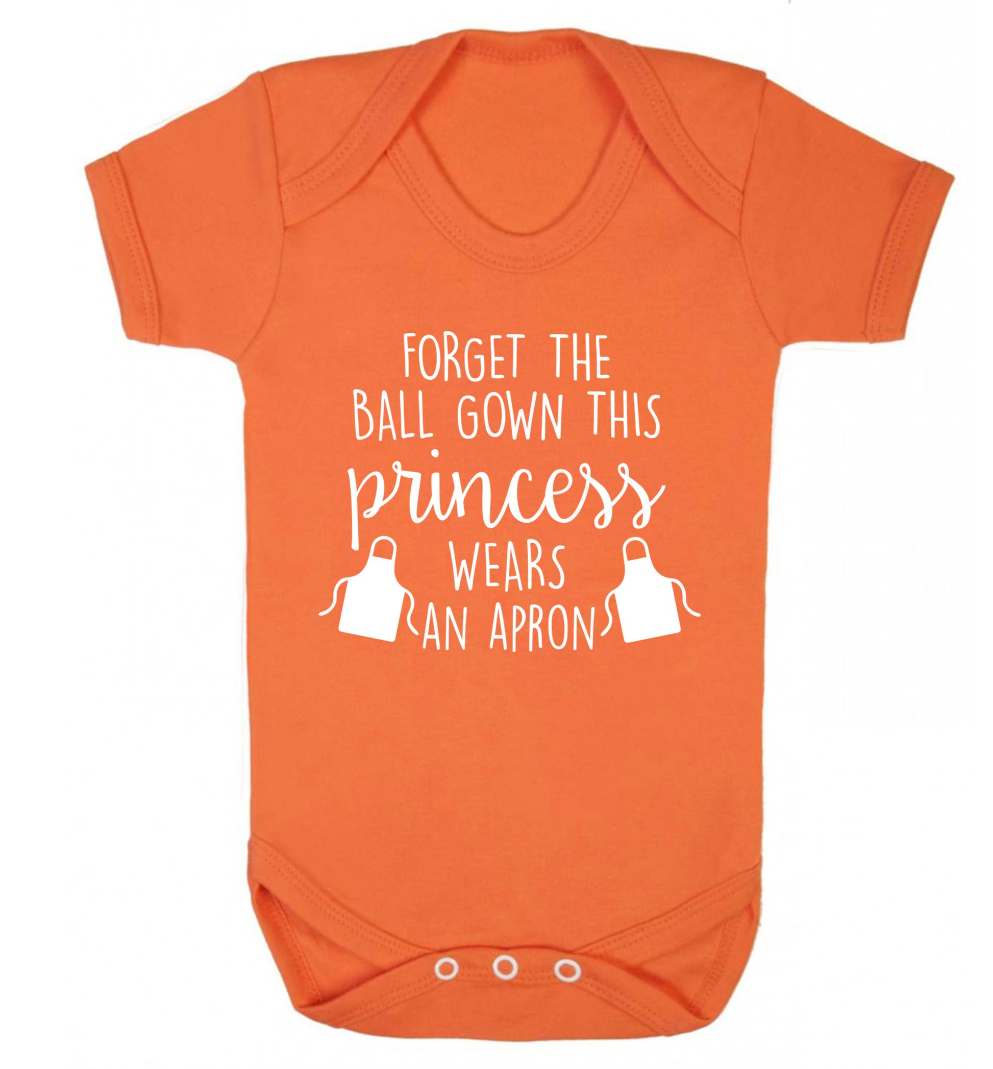 Forget the ball gown this princess wears an apron Baby Vest orange 18-24 months
